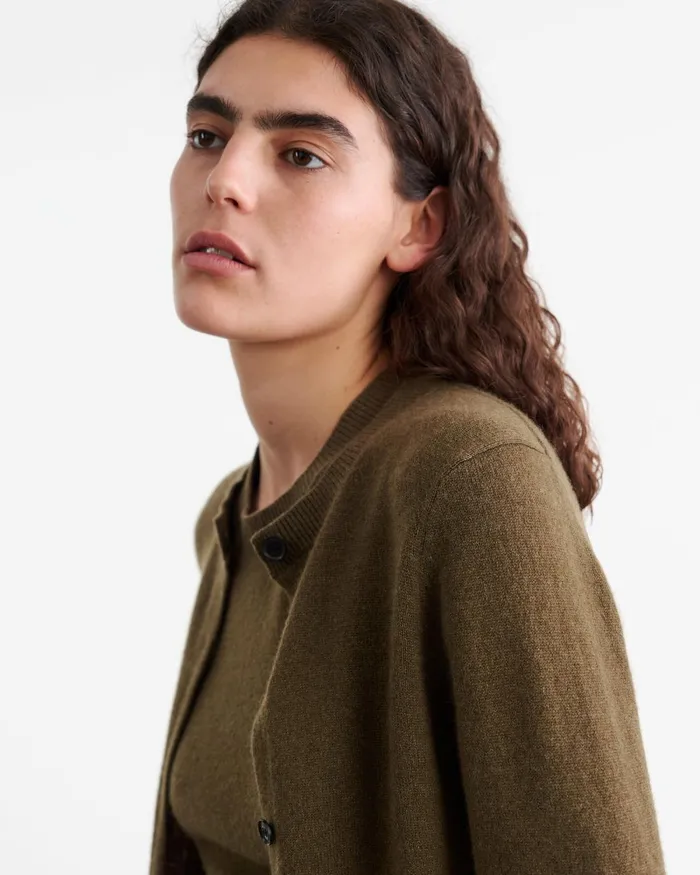 Women Knits and Sweaters Nili Lotan MARCH CARDIGAN Espresso