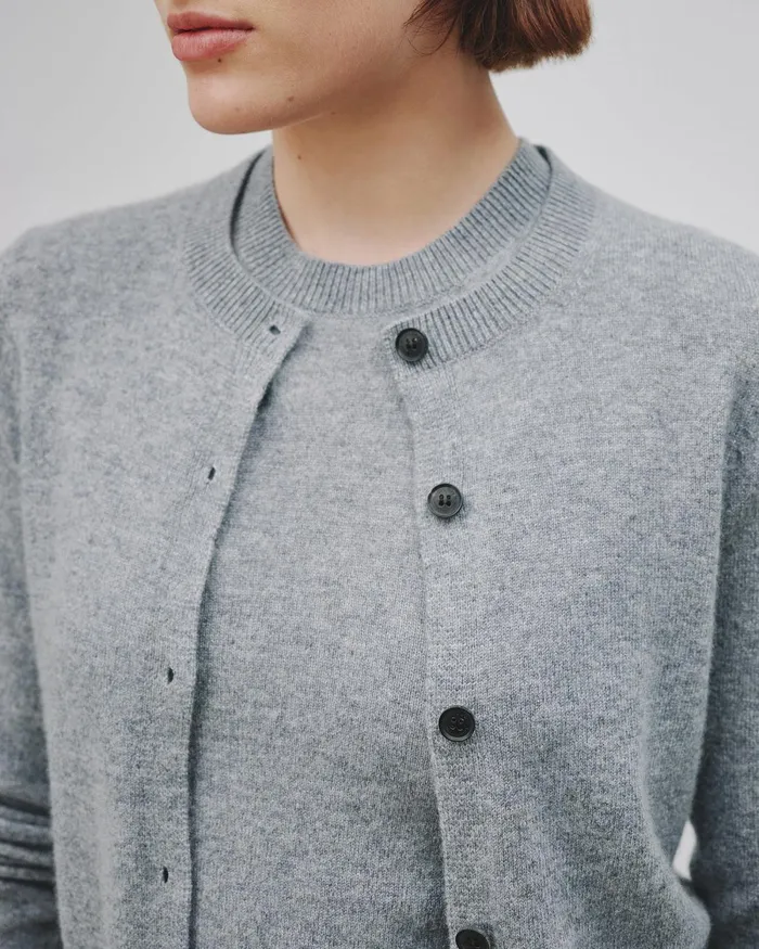 Women Knits and Sweaters Nili Lotan MARCH CARDIGAN Espresso
