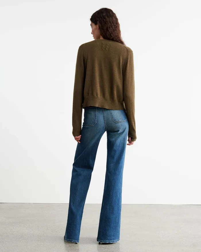 Women Knits and Sweaters Nili Lotan MARCH CARDIGAN Espresso