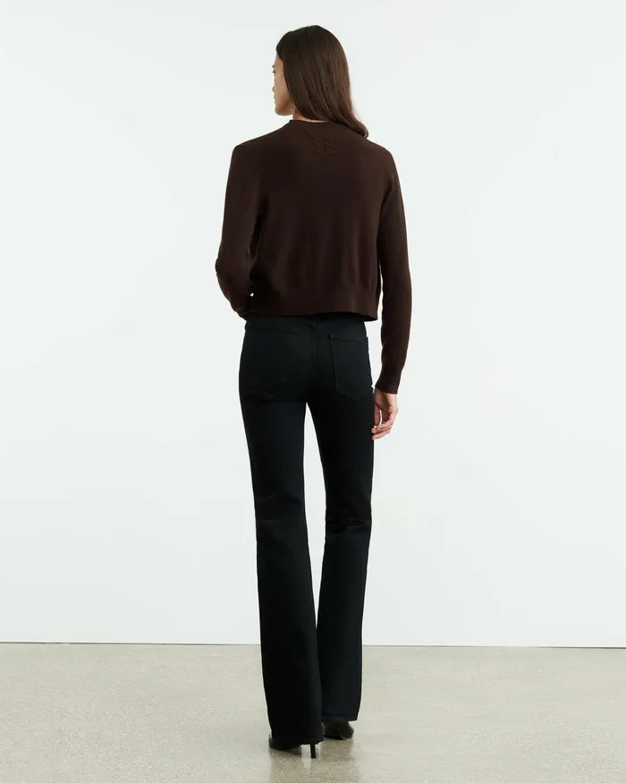 Women Knits and Sweaters Nili Lotan MARCH CARDIGAN Espresso