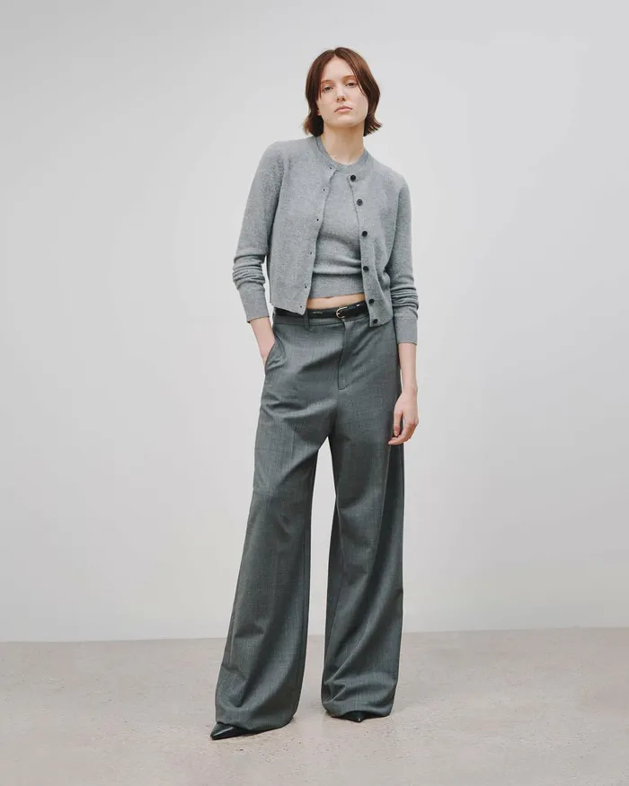 Women Knits and Sweaters Nili Lotan MARCH CARDIGAN Espresso
