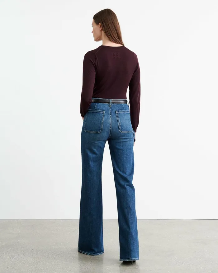 Women Knits and Sweaters Nili Lotan ORIANA SWEATER Burgundy