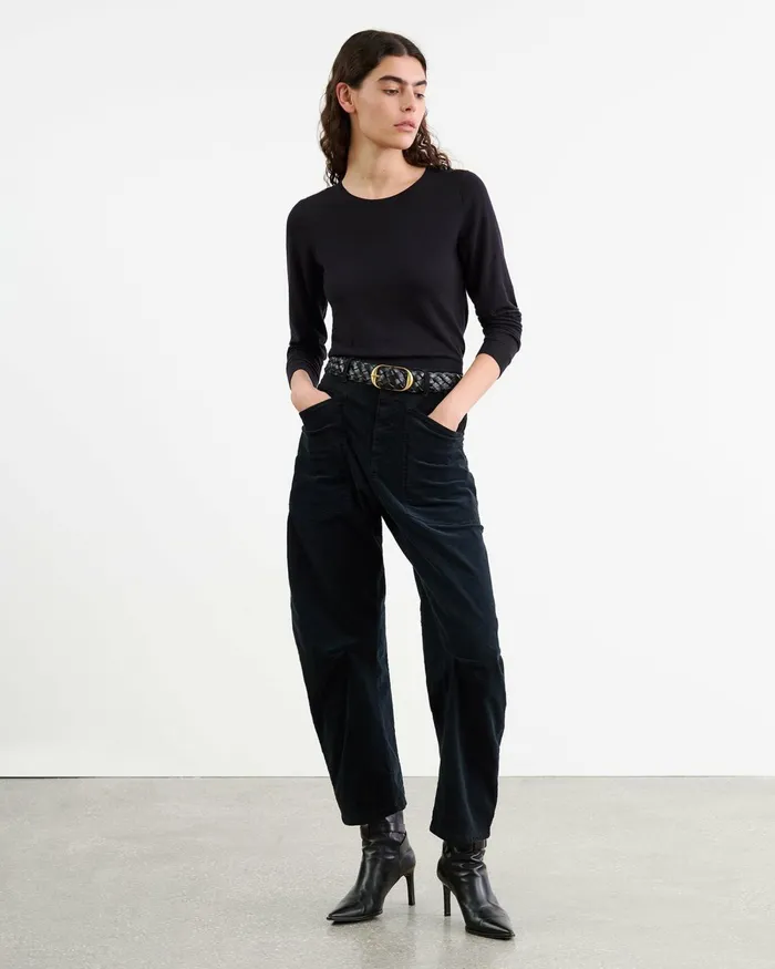 Women Knits and Sweaters Nili Lotan ORIANA SWEATER Burgundy