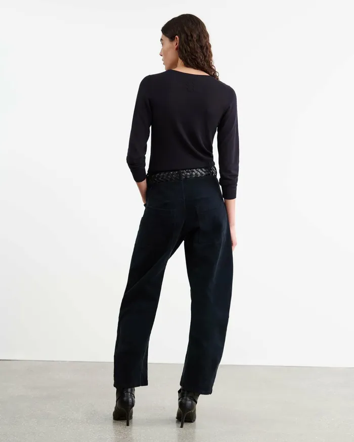 Women Knits and Sweaters Nili Lotan ORIANA SWEATER Burgundy