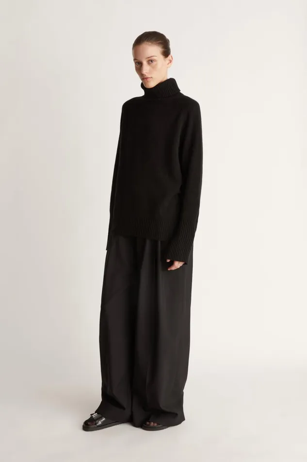 Women Knitwear And Sweaters Lee Mathews Cashmere Turtleneck Black