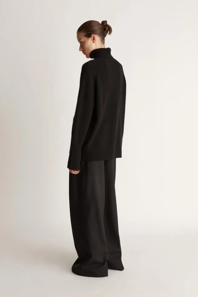 Women Knitwear And Sweaters Lee Mathews Cashmere Turtleneck Black