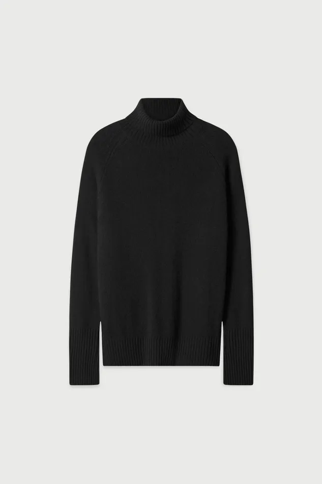 Women Knitwear And Sweaters Lee Mathews Cashmere Turtleneck Black