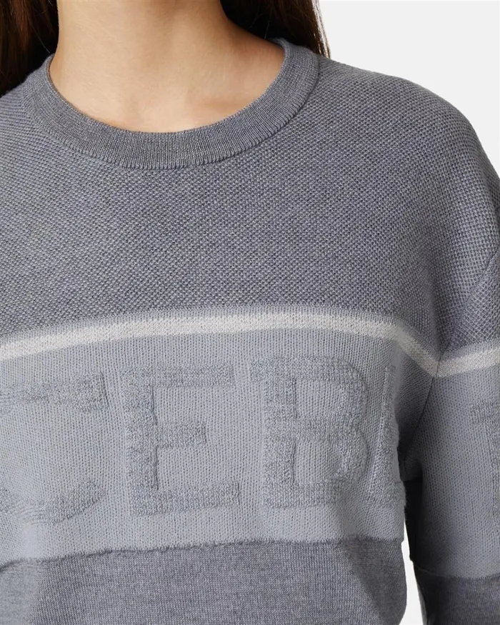 Women KNITWEAR Iceberg Crewneck Sweater In Merino Wool Women KNITWEAR Iceberg Crewneck Sweater In Merino Wool