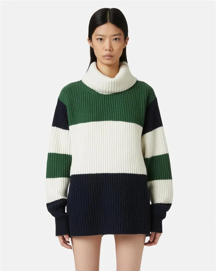 Women KNITWEAR Iceberg English Knit Wool Blend Turtleneck