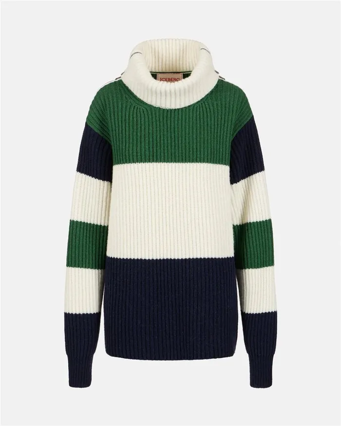 Women KNITWEAR Iceberg English Knit Wool Blend Turtleneck Women KNITWEAR Iceberg English Knit Wool Blend Turtleneck