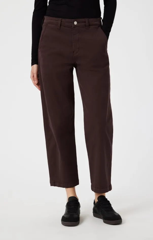 Women Lauren Straight Chino In Currant Casual Twill Mavi Jeans Pants Women Lauren Straight Chino In Currant Casual Twill Mavi Jeans Pants