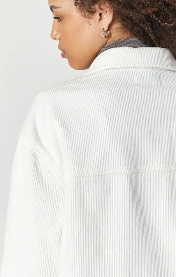 Women Livia Oversized Denim Shirt In OffWhite Cord Mavi Jeans Shirts Women Livia Oversized Denim Shirt In OffWhite Cord Mavi Jeans Shirts