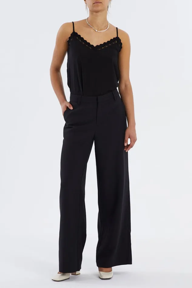 Women Lollys Laundry Blouses Tshirts Bea Top Washed Black