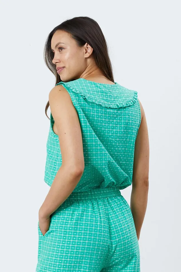 Women Lollys Laundry Blouses Tshirts Carly Top Green