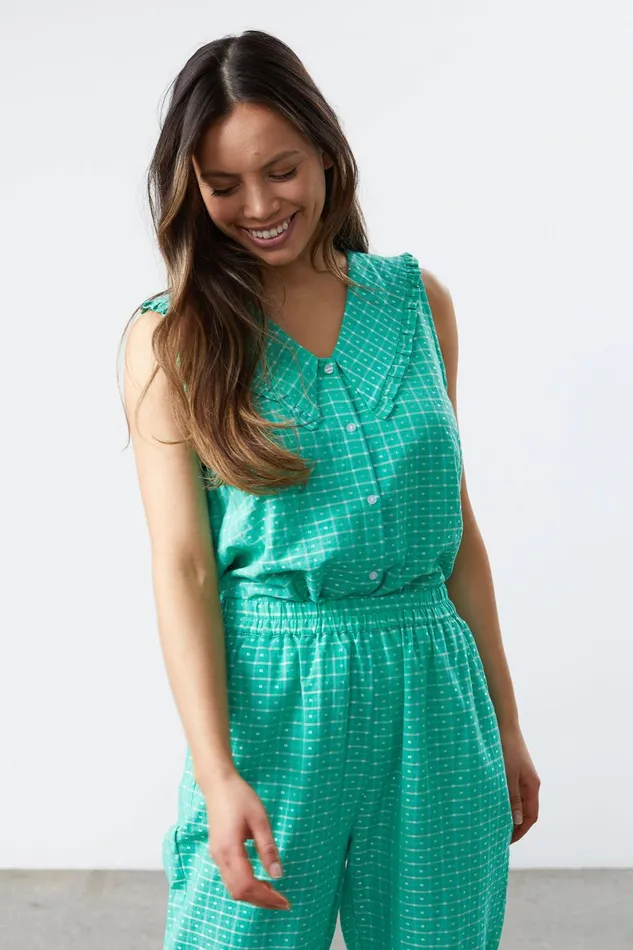 Women Lollys Laundry Blouses Tshirts Carly Top Green