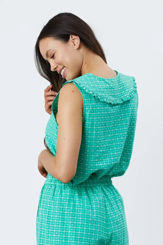 Women Lollys Laundry Blouses Tshirts Carly Top Green