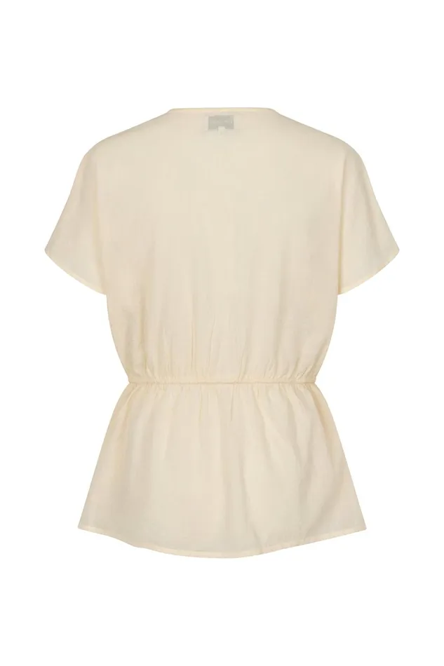 Women Lollys Laundry Blouses Tshirts EastonLL Top SL Creme