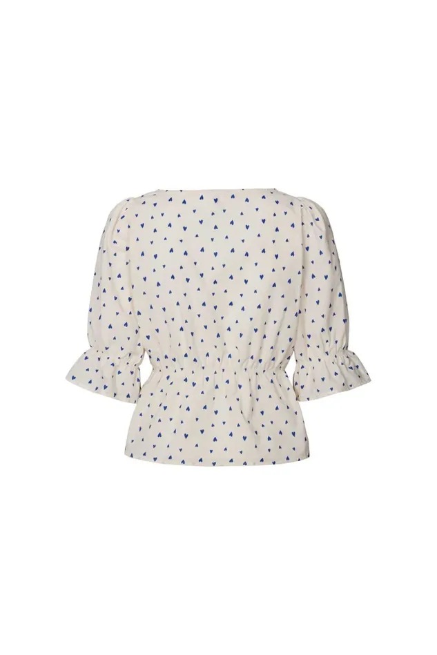 Women Lollys Laundry Blouses Tshirts Eifel Blouse Creme