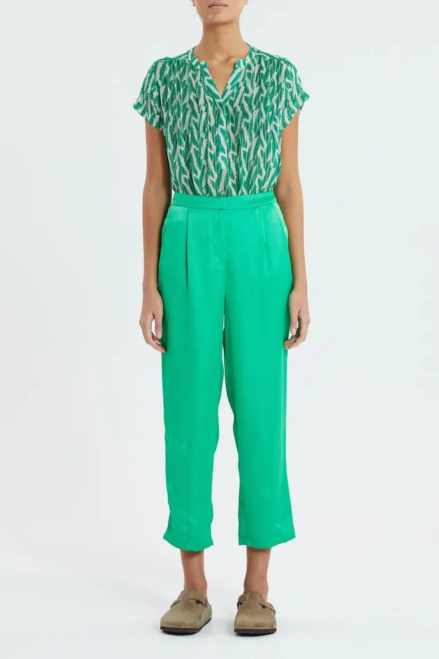 Women Lollys Laundry Blouses Tshirts Heather Top Green