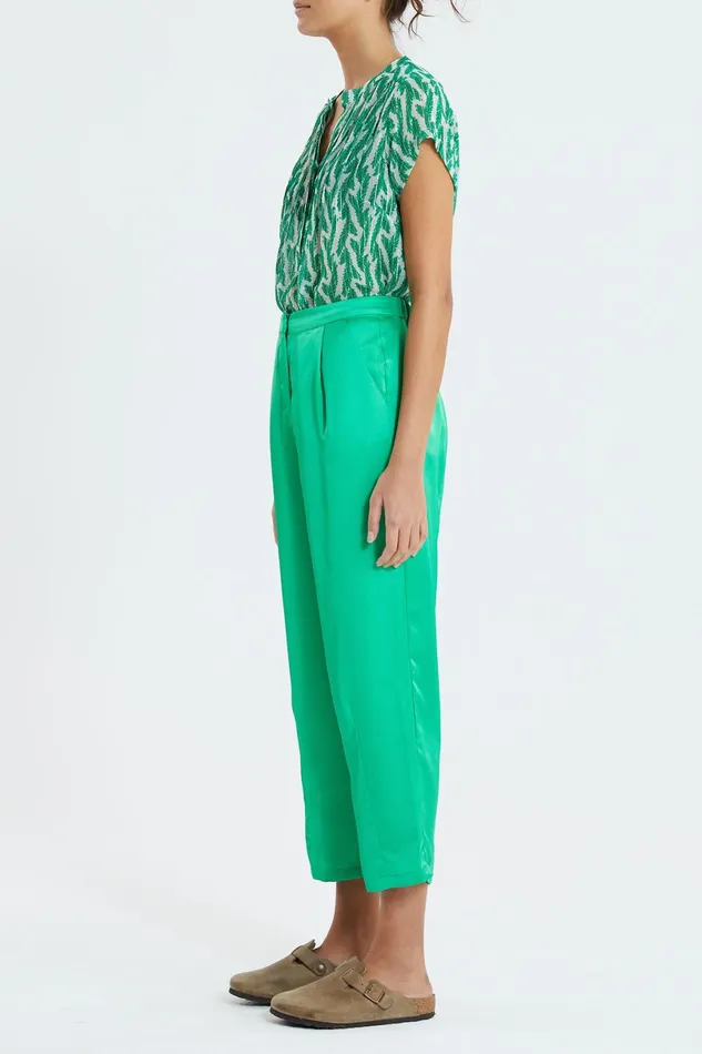 Women Lollys Laundry Blouses Tshirts Heather Top Green
