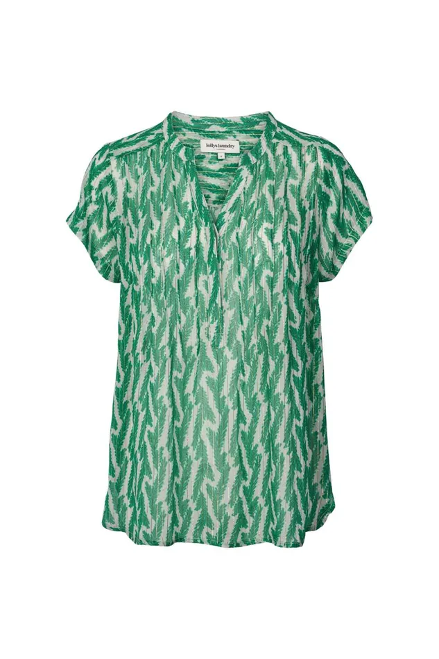 Women Lollys Laundry Blouses Tshirts Heather Top Green