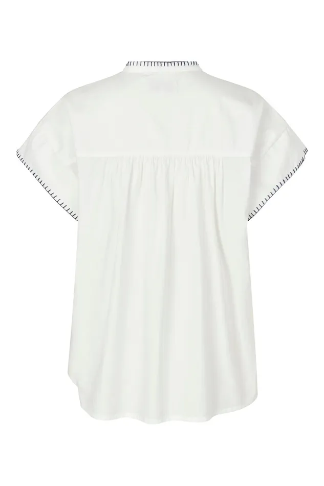 Women Lollys Laundry Blouses Tshirts MollyLL Top SS White