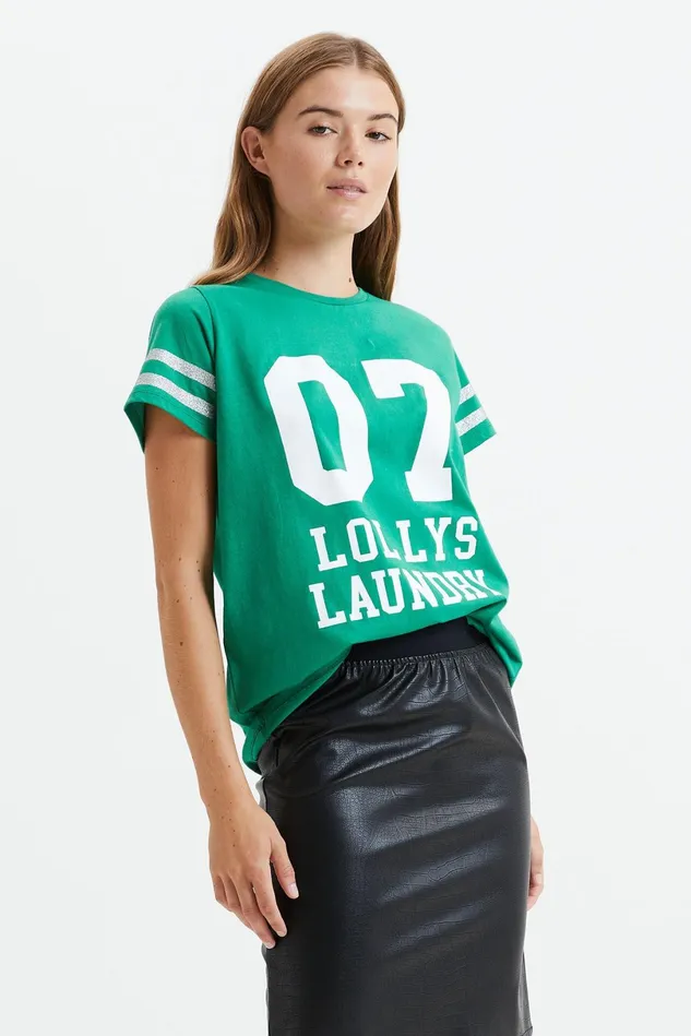 Women Lollys Laundry Blouses Tshirts Roma Tee Green