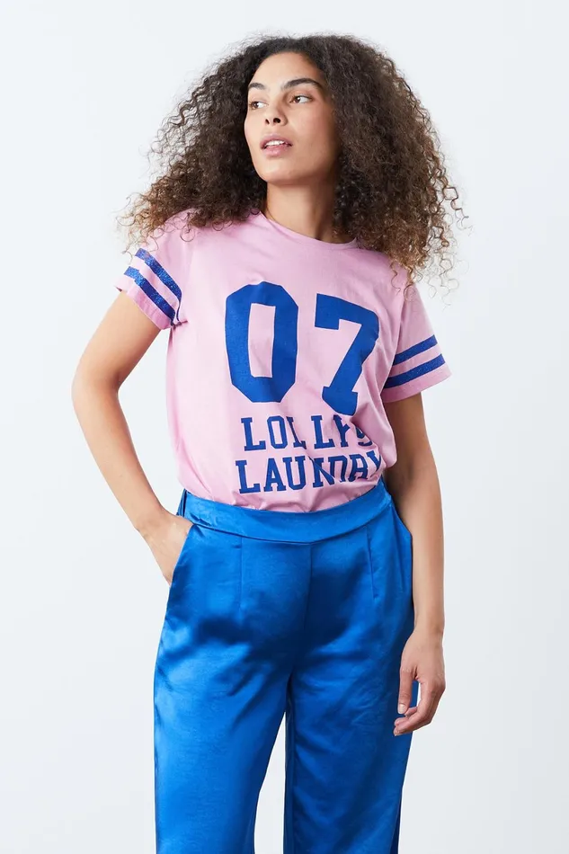 Women Lollys Laundry Blouses Tshirts Roma Tee Pink