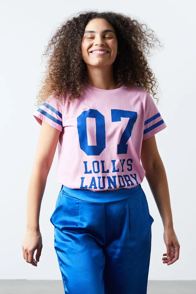 Women Lollys Laundry Blouses Tshirts Roma Tee Pink