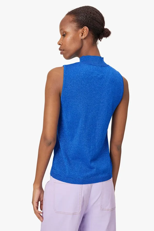 Women Lollys Laundry Blouses Tshirts Tempa Top Neon Blue
