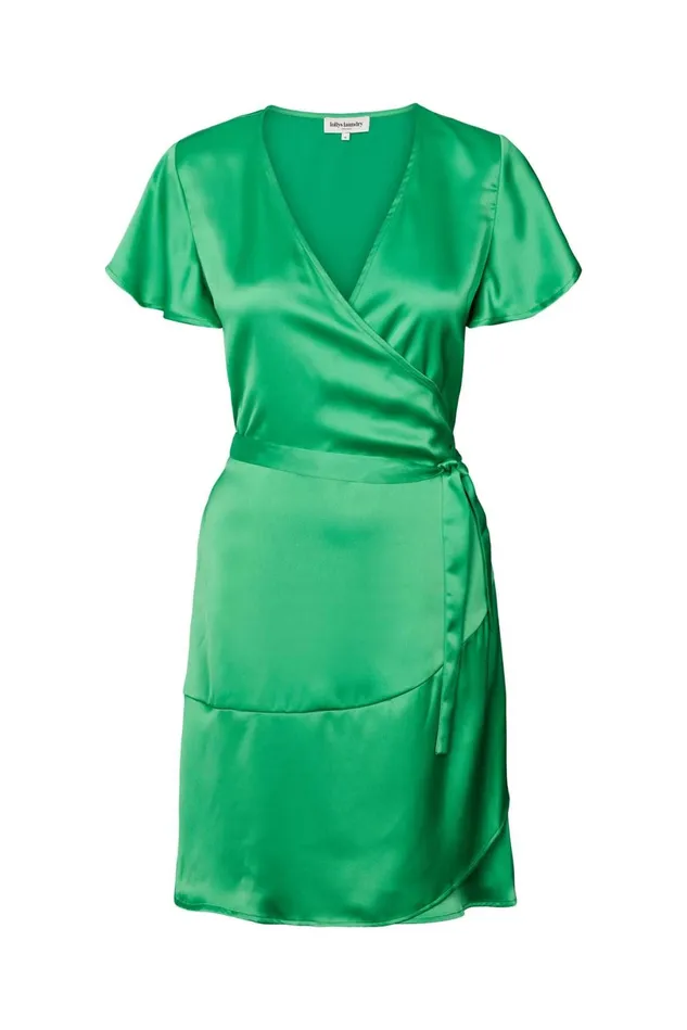 Women Lollys Laundry Dresses Miranda Wrap Around Dress Green