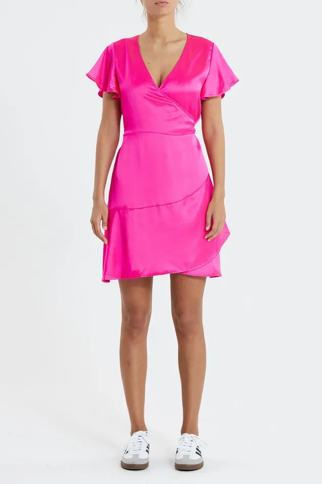 Women Lollys Laundry Dresses Miranda Wrap Around Dress Pink