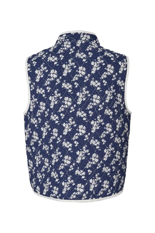 Women Lollys Laundry Gilets Cairo Vest Dark Blue