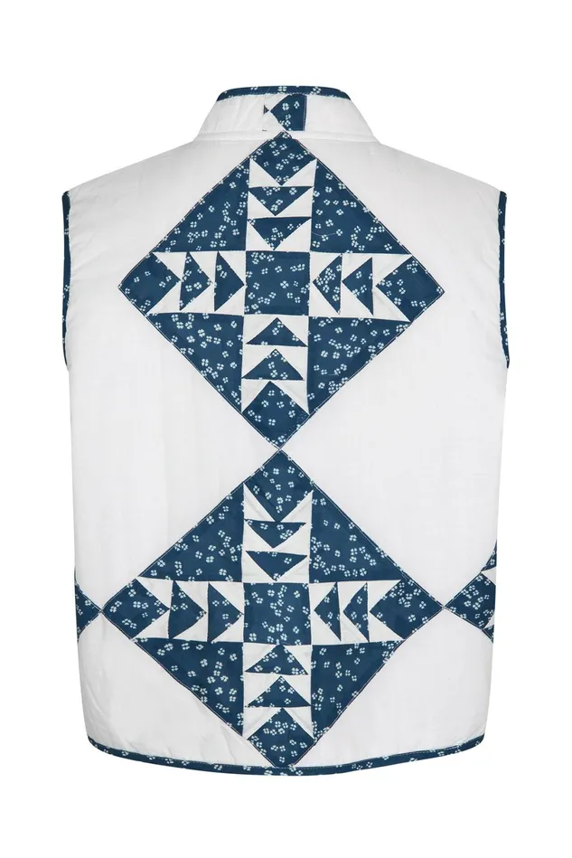 Women Lollys Laundry Gilets CairoLL Vest Blue