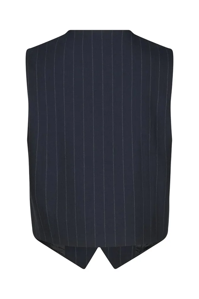 Women Lollys Laundry Gilets TorinoLL Vest SL Dark Navy