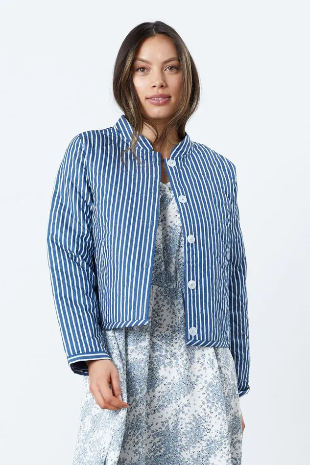Women Lollys Laundry Jackets and Coats Emilia Jacket Stripe