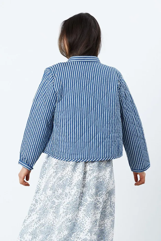 Women Lollys Laundry Jackets and Coats Emilia Jacket Stripe