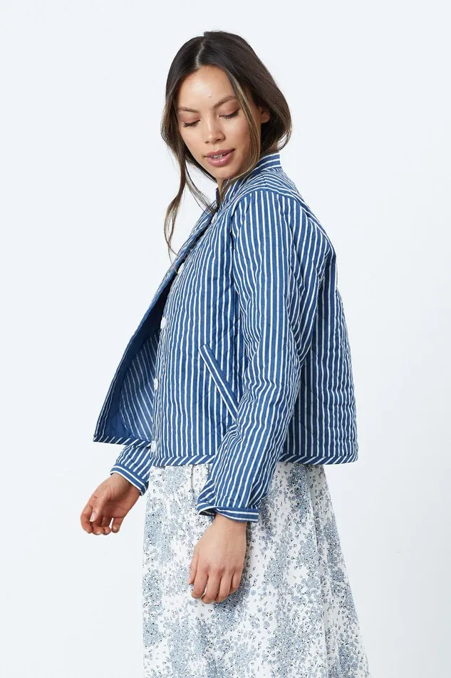 Women Lollys Laundry Jackets and Coats Emilia Jacket Stripe