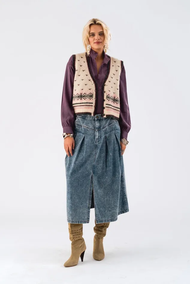 Women Lollys Laundry Jackets and Coats InaLL Vest Creme