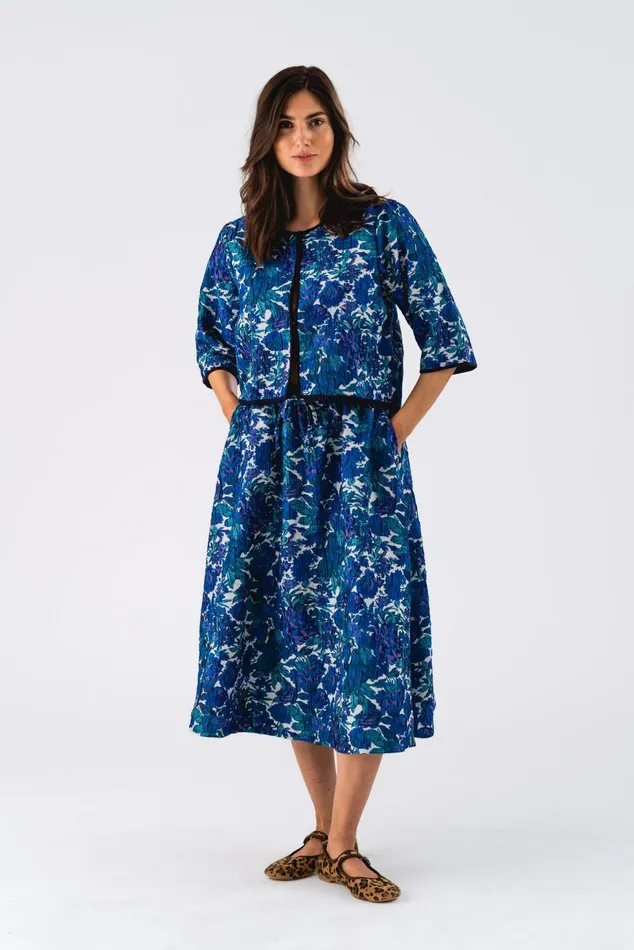 Women Lollys Laundry Jackets and Coats TrineLL Short Jacket 34 Flower Print Women Lollys Laundry Jackets and Coats TrineLL Short Jacket 34 Flower Print