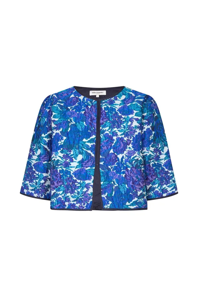 Women Lollys Laundry Jackets and Coats TrineLL Short Jacket 34 Flower Print