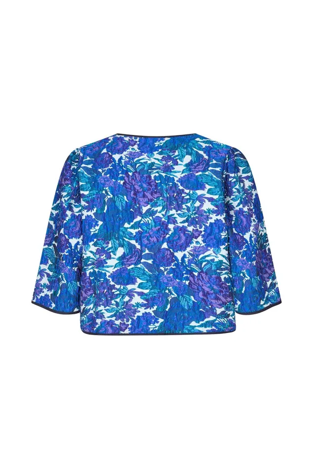 Women Lollys Laundry Jackets and Coats TrineLL Short Jacket 34 Flower Print