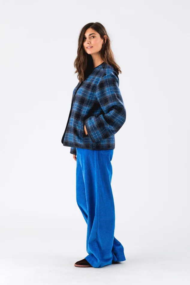 Women Lollys Laundry Jackets and Coats YarraLL Jacket LS Neon Blue