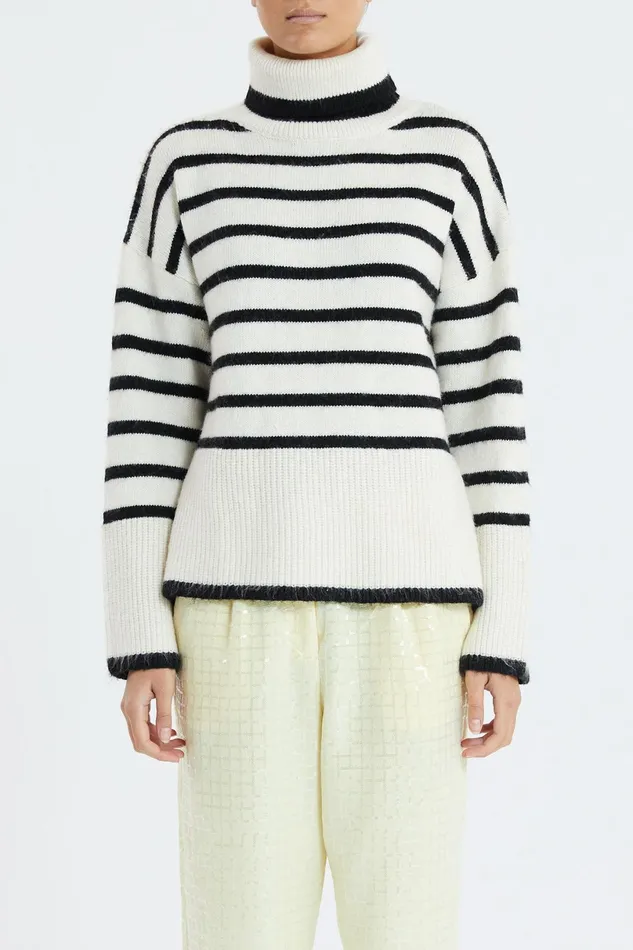 Women Lollys Laundry Knitwear Avalon Turtleneck Black