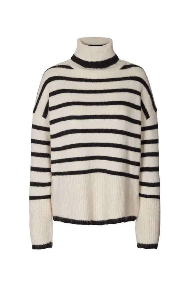 Women Lollys Laundry Knitwear Avalon Turtleneck Black
