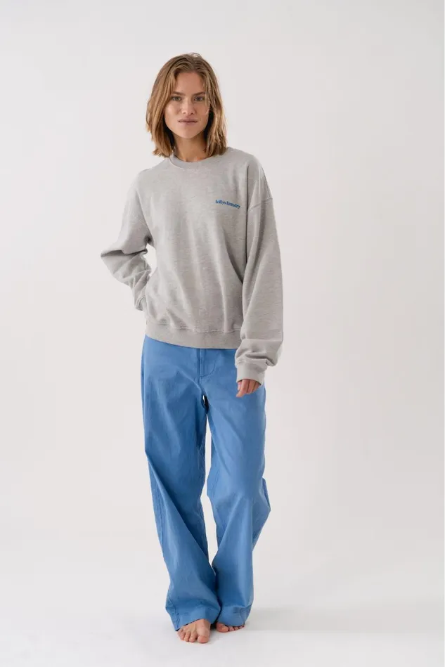 Women Lollys Laundry Knitwear California Logo Sweat Plan International Grey Melange Women Lollys Laundry Knitwear California Logo Sweat Plan International Grey Melange