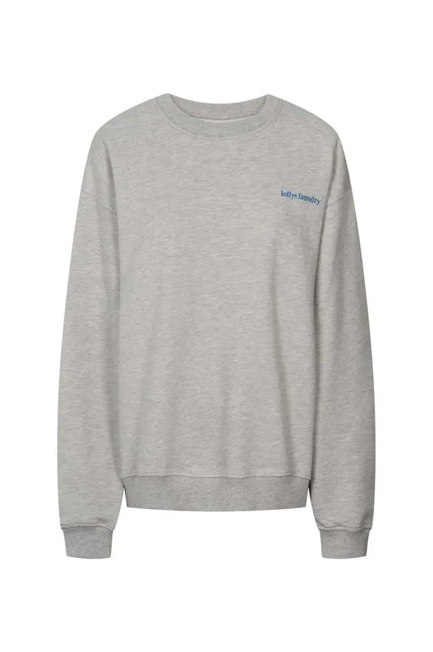 Women Lollys Laundry Knitwear California Logo Sweat Plan International Grey Melange
