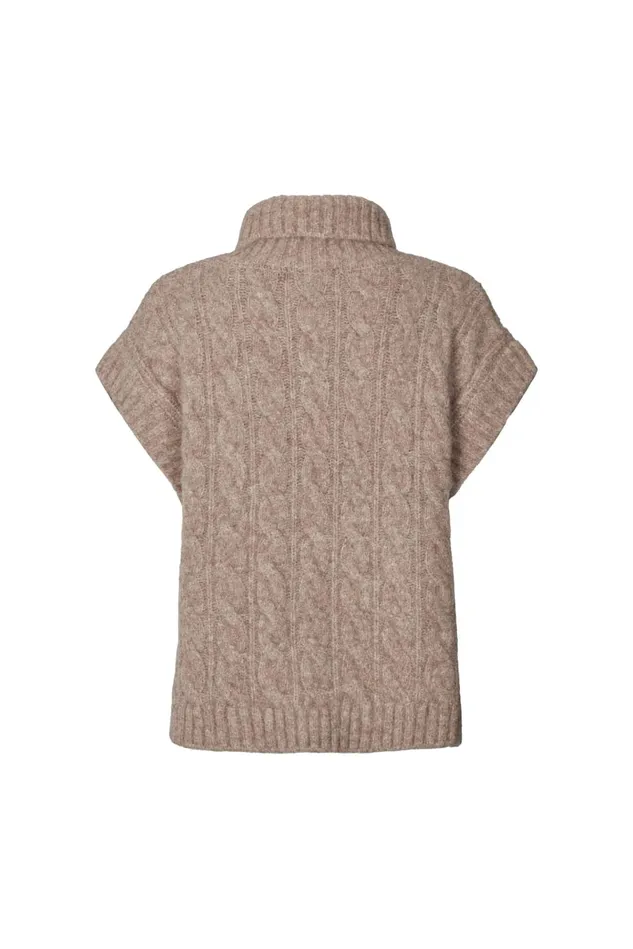 Women Lollys Laundry Knitwear FresnoLL Knit Vest SL Sand