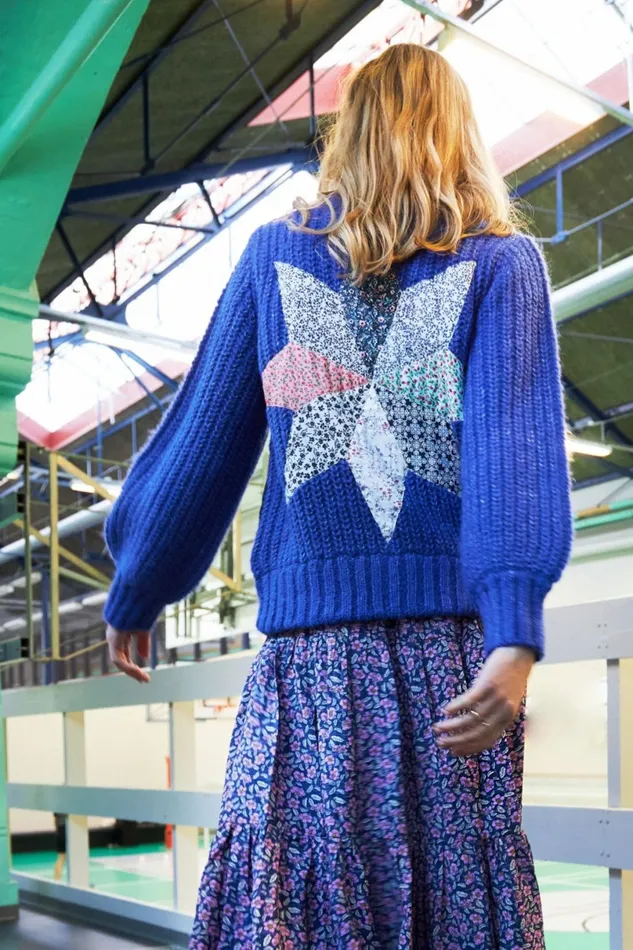 Women Lollys Laundry Knitwear Jamie Cardigan Royal Blue