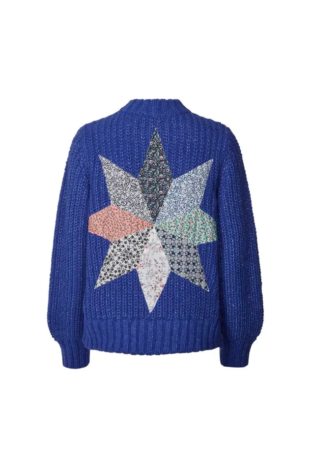 Women Lollys Laundry Knitwear Jamie Cardigan Royal Blue